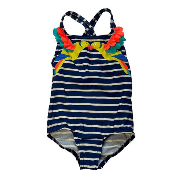 Mini Boden Tropical Bird Swimming Suit 2-3Y - Picture 1 of 5